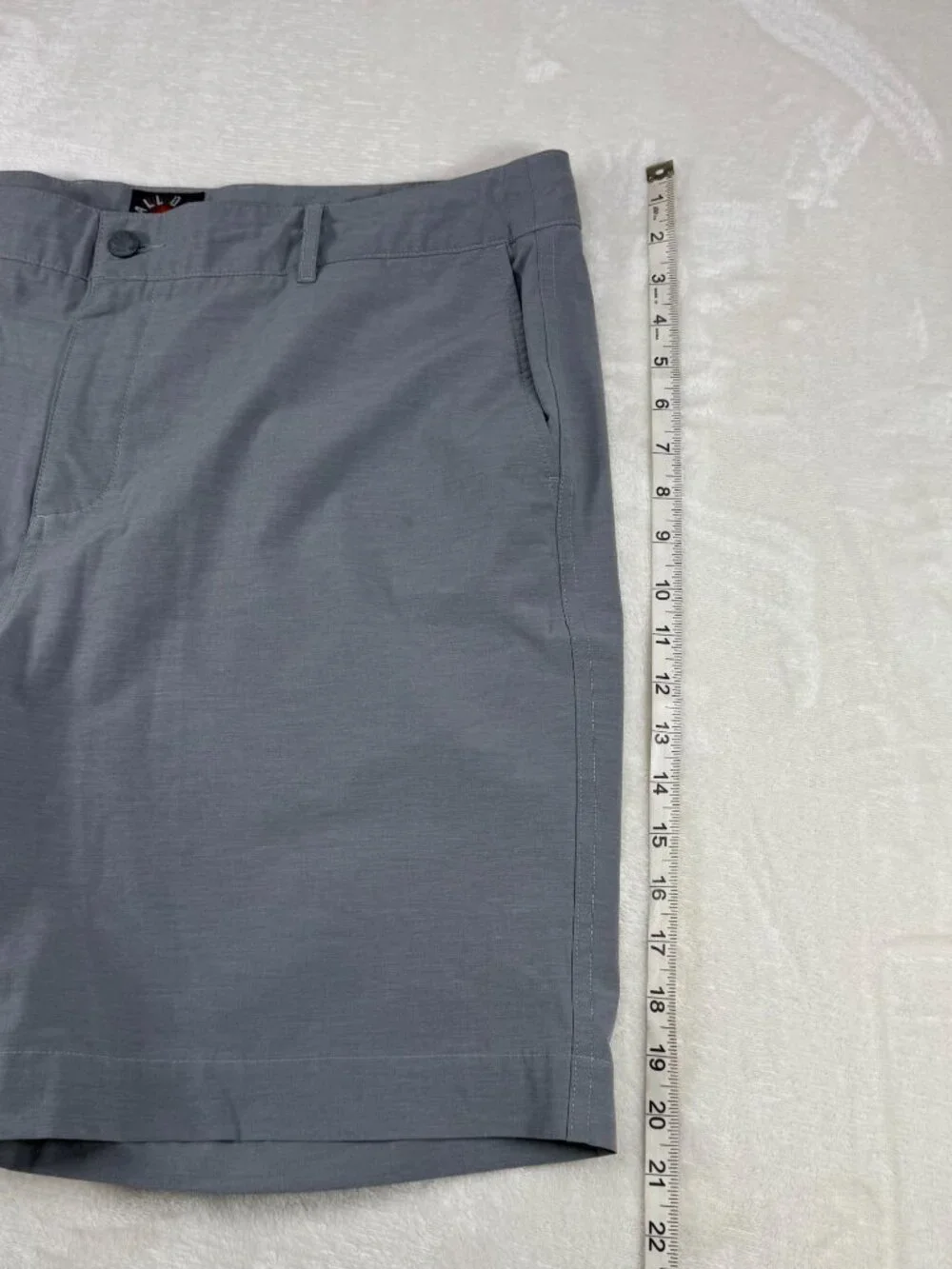 Faherty Mens All Day Shorts Gray Size 40 Drawstring Stretch Preppy Beach